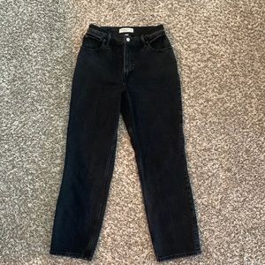 Abercrombie 90’s straight ultra high rise jean. Size 27- curve love
